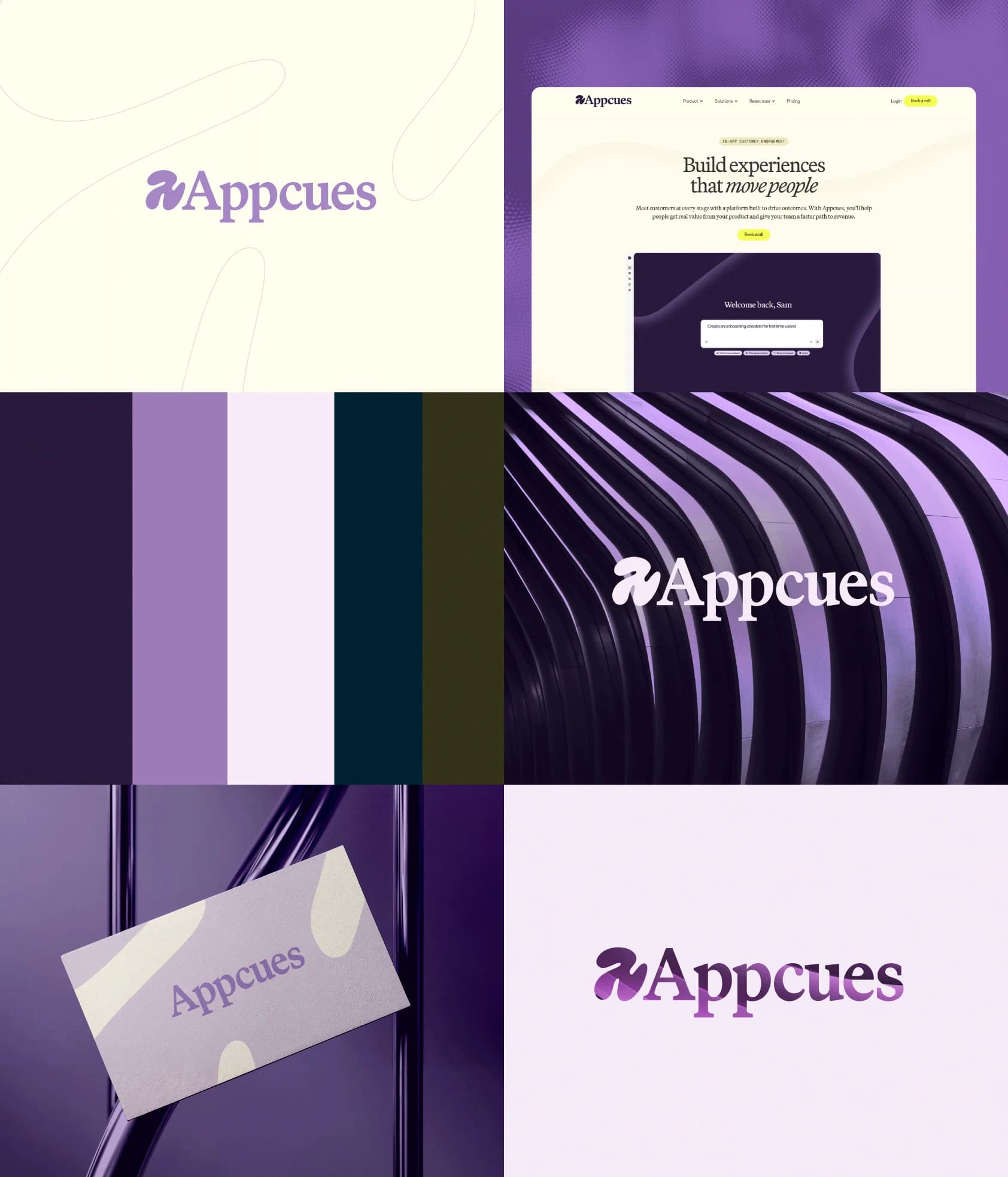 Appcues visual identity and website design exploration