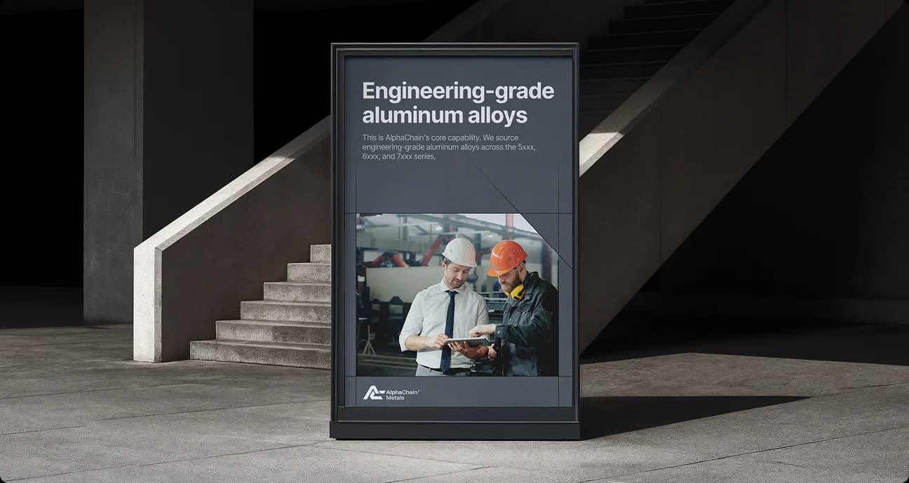 AlphaChain Metals engineering-grade aluminum campaign