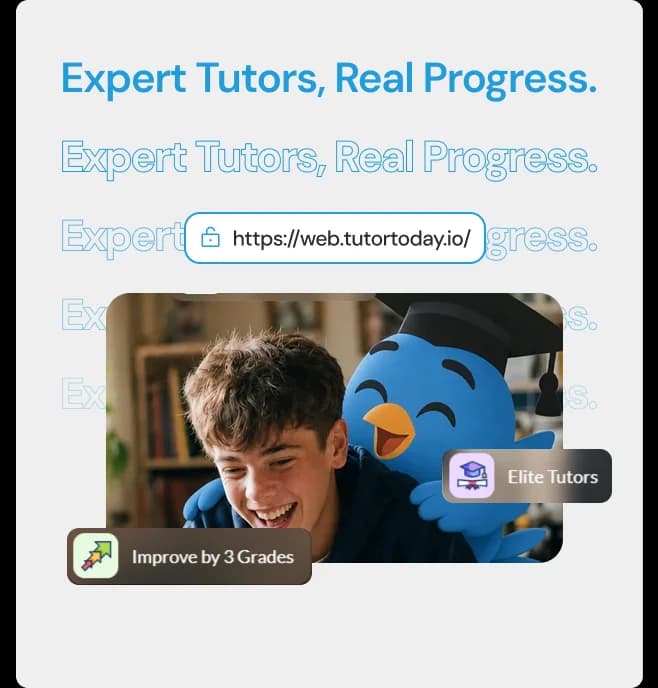 TutorToday expert tutors and real progress brand visual