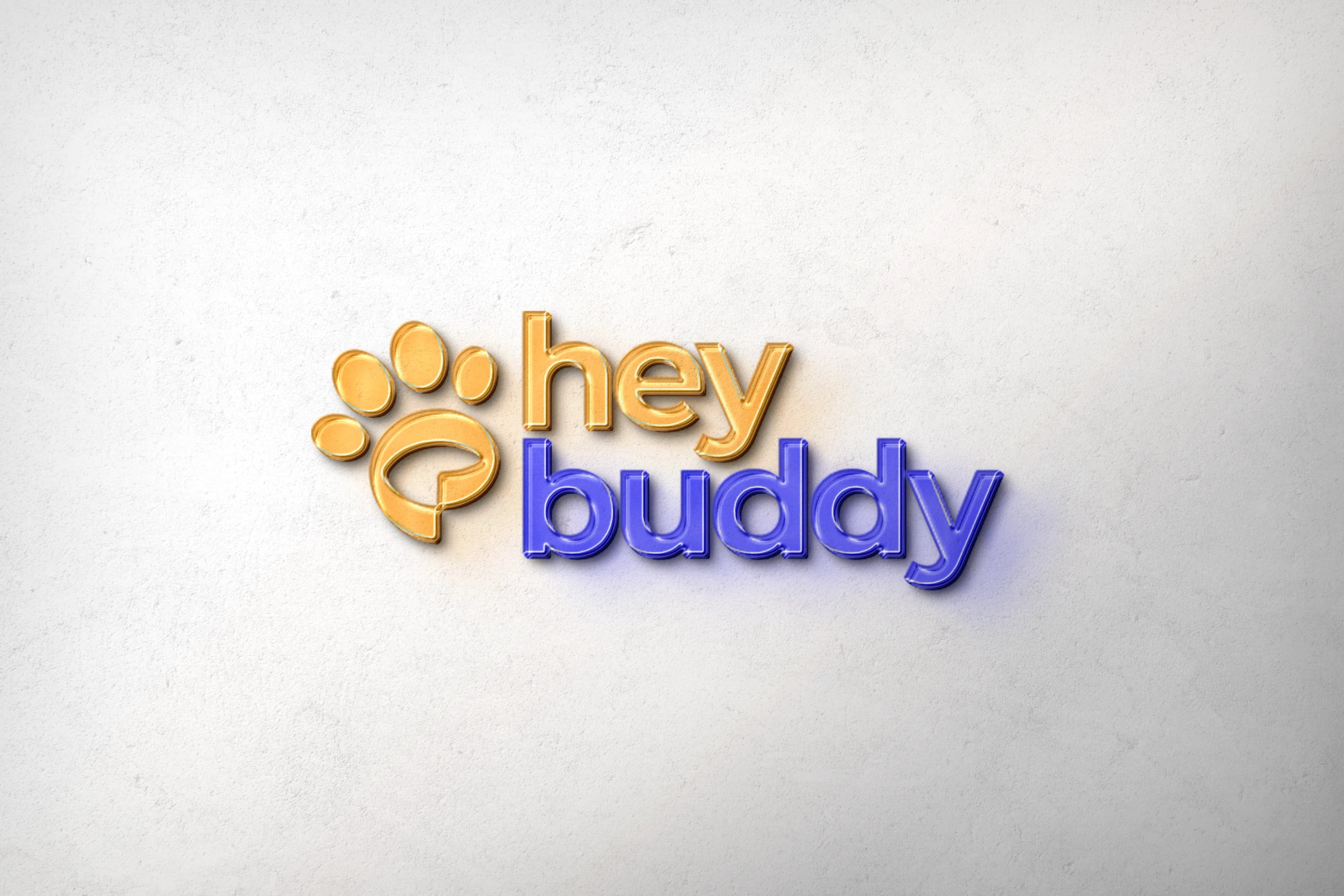 HeyBuddy orange and purple logo