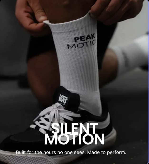 Peak Motion Silent Motion socks and training campaign
